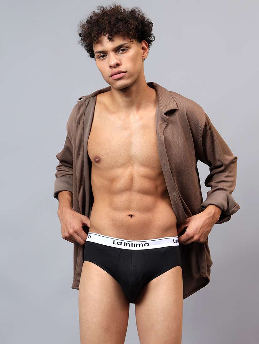 men solid low rise hipster brief - 21989375 -  Standard Image - 1