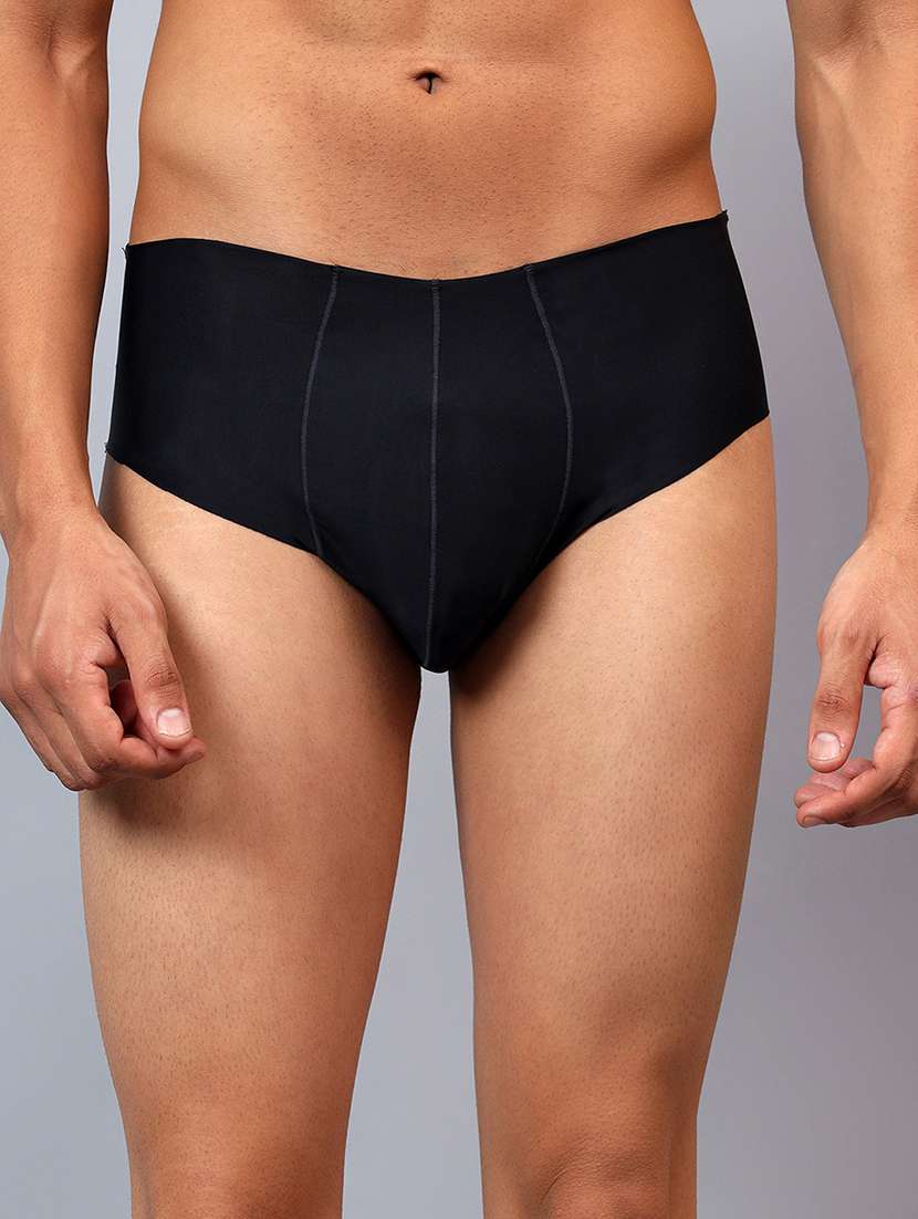 men solid low rise brief