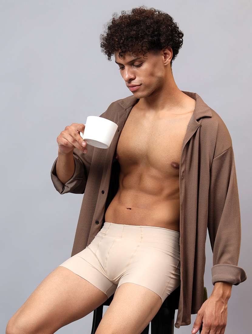 men solid low rise trunks brief - 21989407 -  Standard Image - 1