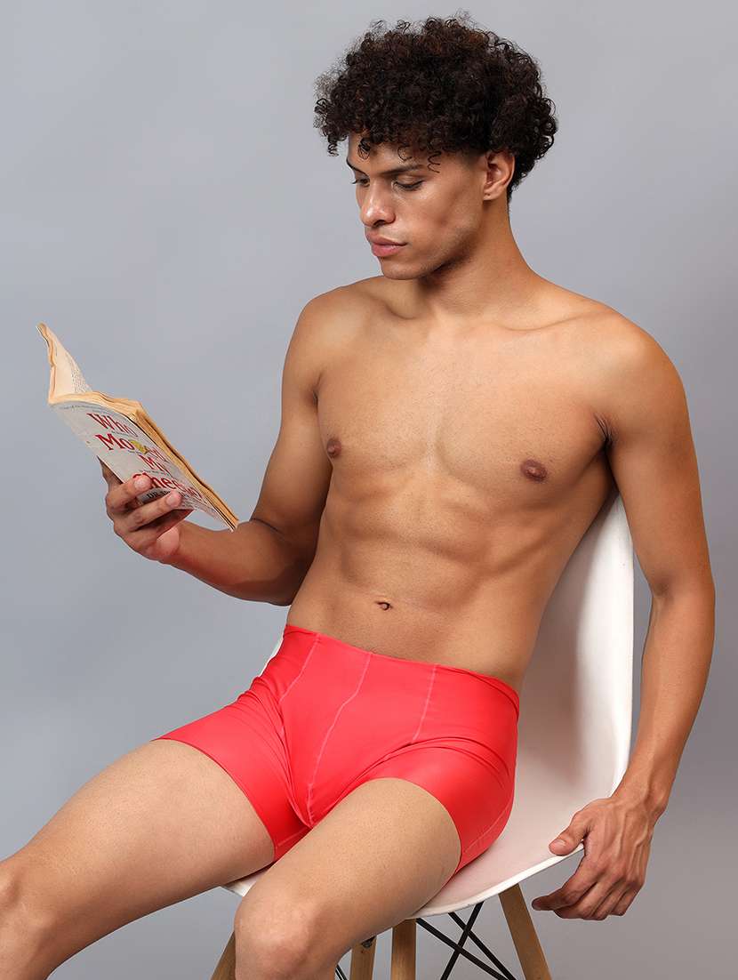 men solid low rise seamless trunk - 21989412 -  Standard Image - 1