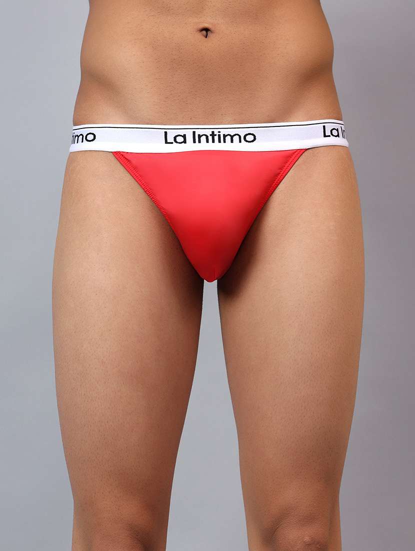 men solid low rise thongs brief - 21989428 -  Standard Image - 1