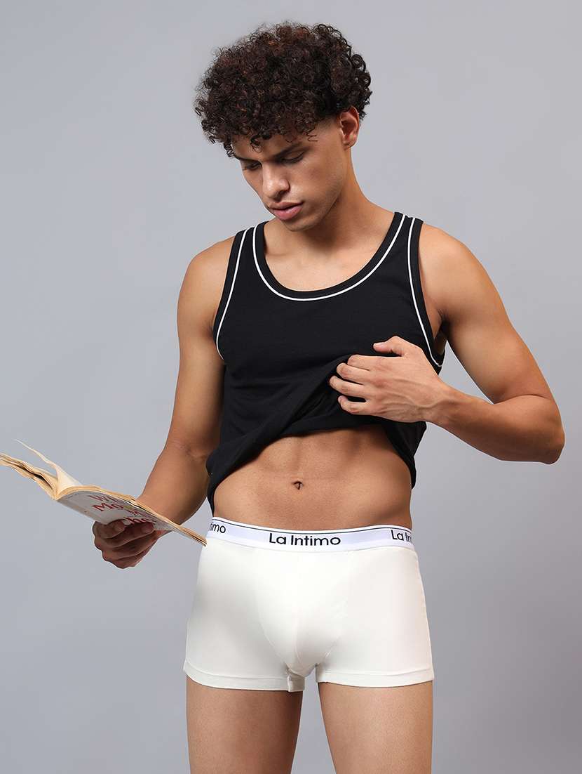 men solid low rise trunk brief - 21989430 -  Standard Image - 4