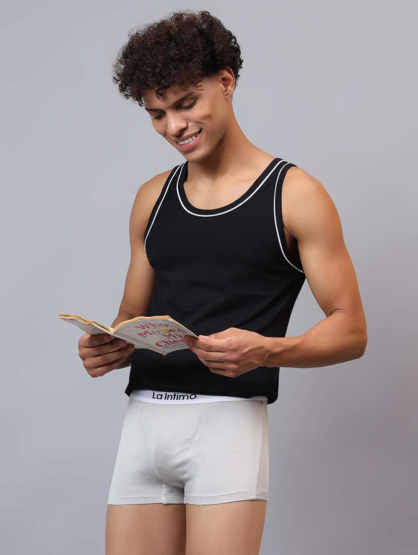 men solid low rise trunk brief - 21989431 -  Standard Image - 4