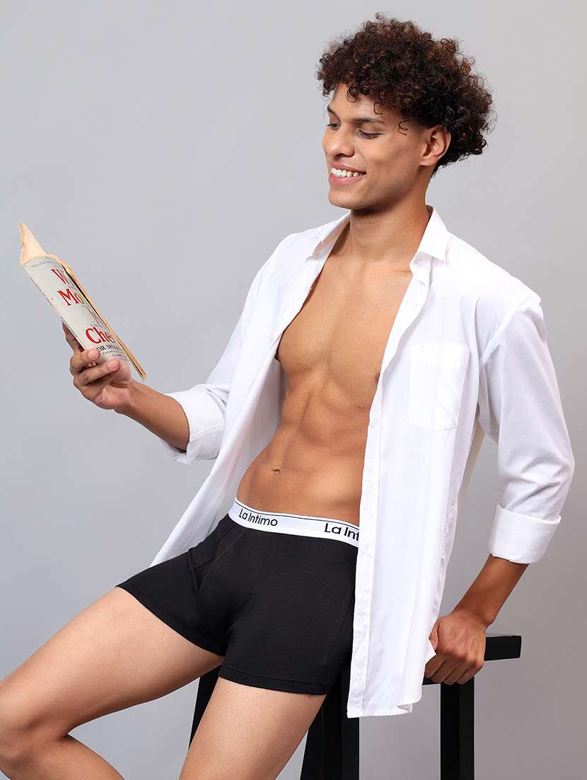 men solid low rise trunk brief - 21989434 -  Standard Image - 1