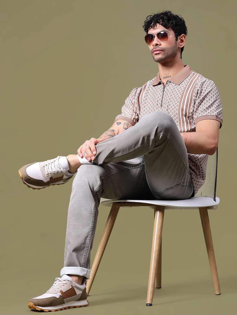 men printed short sleeve regular fit polo t-shirt - 21989474 -  Standard Image - 4