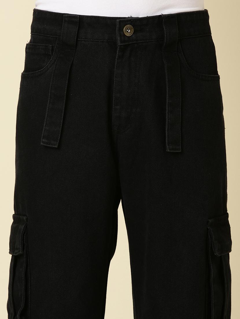black denim cargos - 21989510 - Standard Image - 4