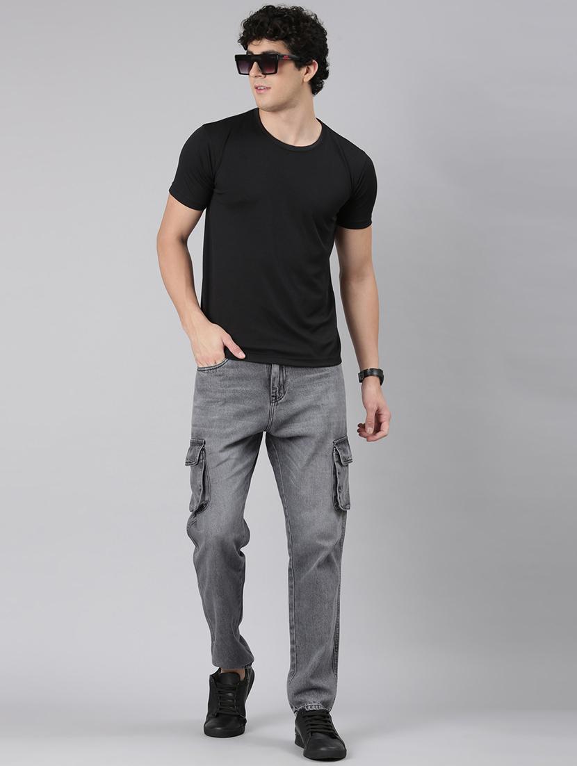 grey denim cargos - 21989516 - Standard Image - 6
