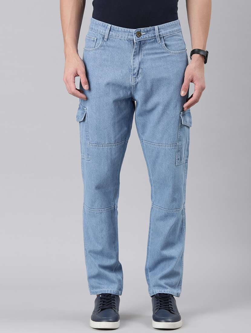 blue denim cargos