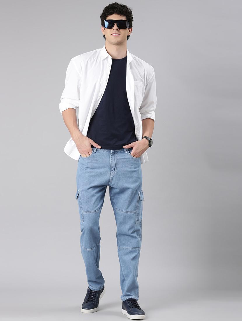 blue denim cargos - 21989518 - Standard Image - 6