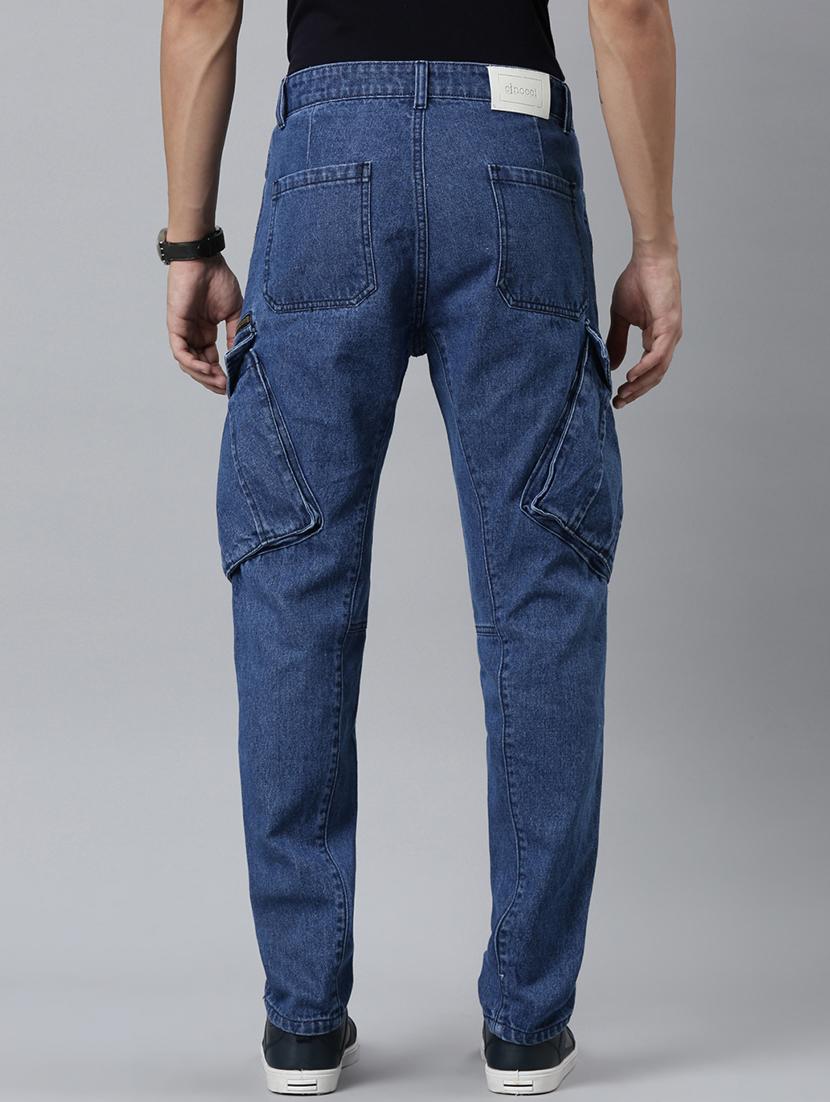 blue denim cargos - 21989521 - Standard Image - 4