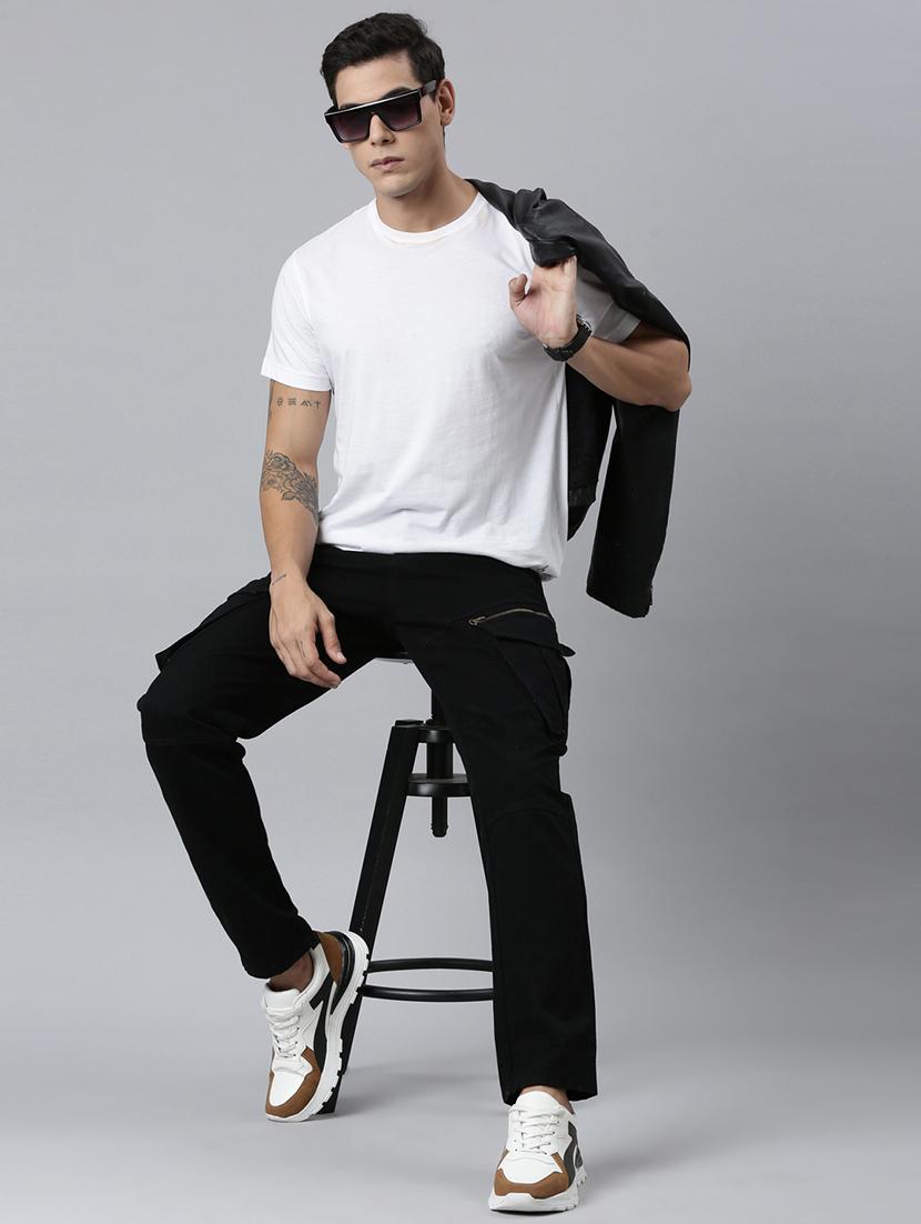 black denim cargos - 21989523 - Standard Image - 4