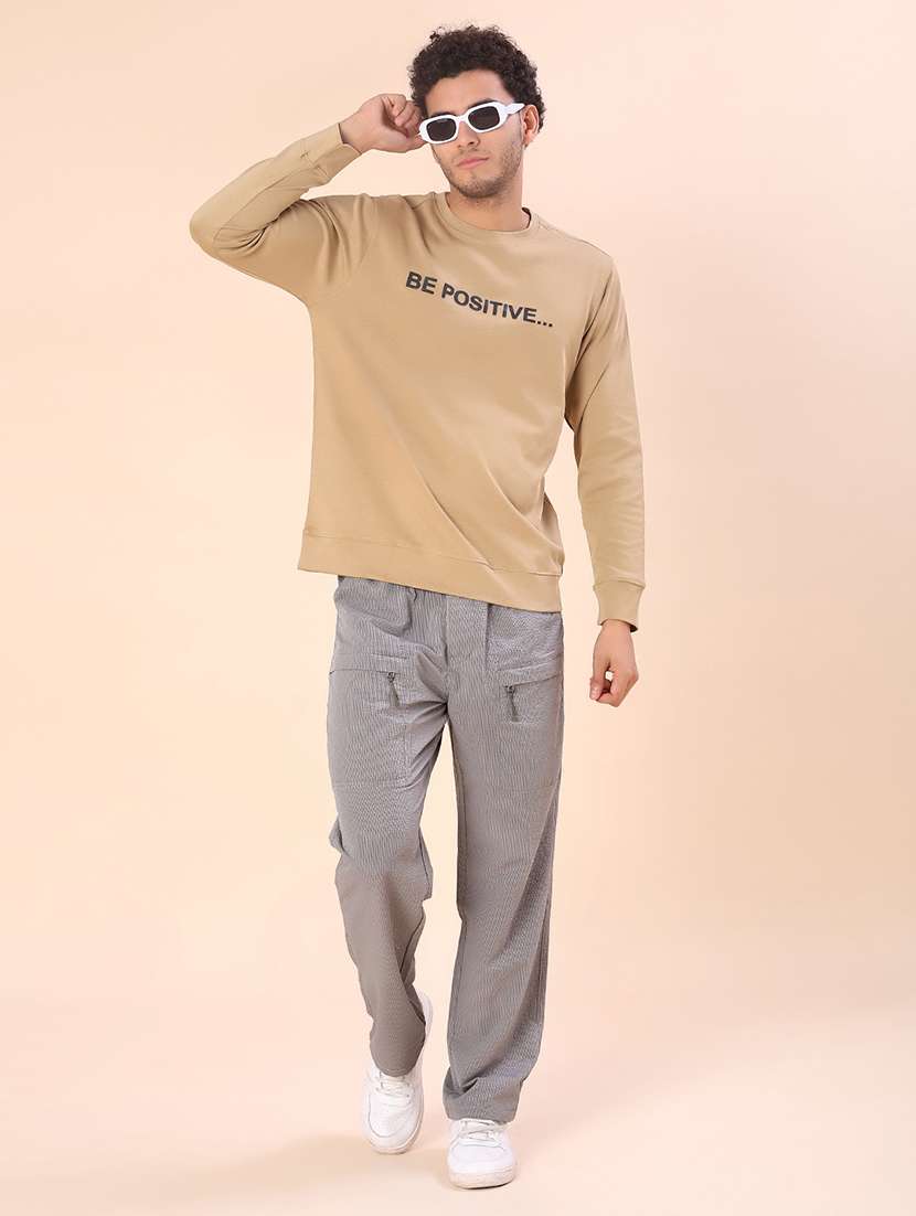 men chest print long sleeve regular fit sweatshirt - 21989541 - Standard Image - 4