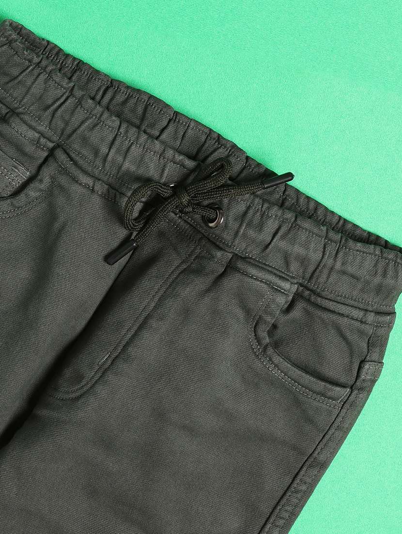 boys solid mid rise cargo pant - 21989619 -  Standard Image - 4