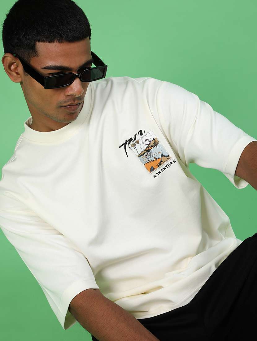 men printed short sleeve regular fit t-shirt - 21989675 -  Standard Image - 1