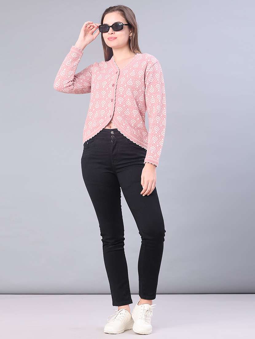 women self design long sleeve cardigan - 21989711 -  Standard Image - 4