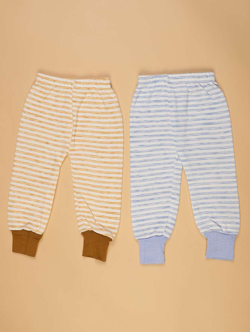 kids pack of 2 striped mid rise jogger - 21989735 -  Standard Image - 1