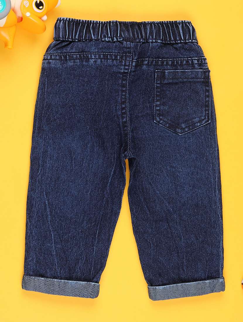 boys solid mid rise relaxed fit jean - 21989825 -  Standard Image - 1