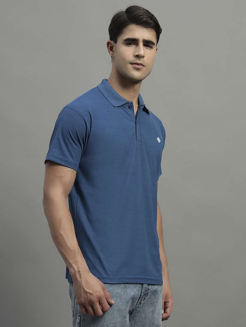 men solid short sleeve regular fit polo t-shirt - 21989827 -  Standard Image - 1