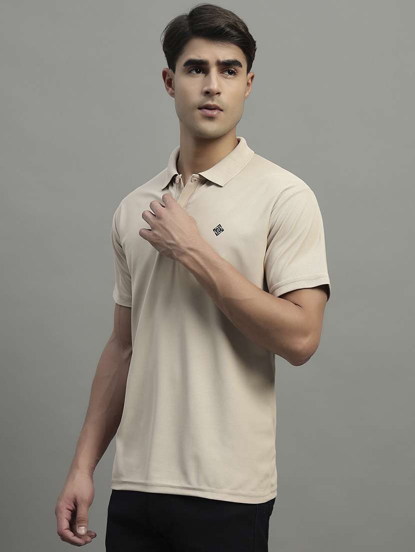 men solid short sleeve regular fit polo t-shirt - 21989829 -  Standard Image - 1