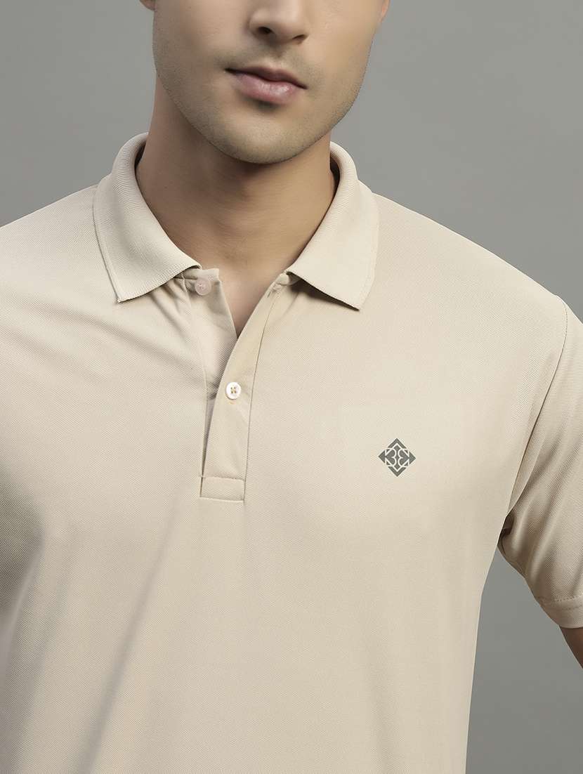 men solid short sleeve regular fit polo t-shirt - 21989829 -  Standard Image - 4