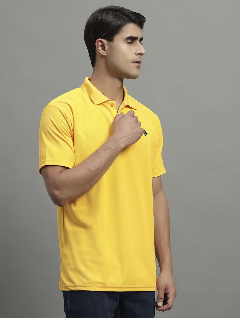 men solid short sleeve regular fit polo t-shirt - 21989830 -  Standard Image - 1