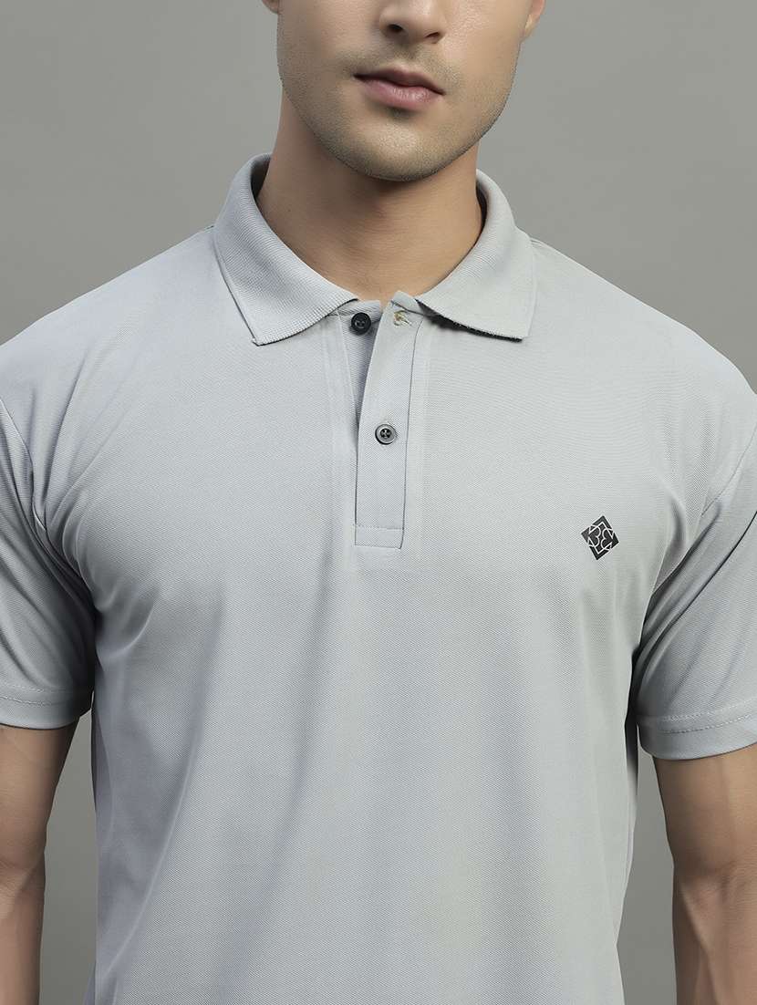 men solid short sleeve regular fit polo t-shirt - 21989833 -  Standard Image - 4