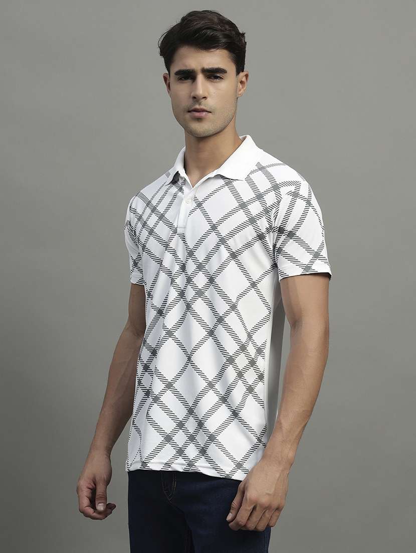 men printed short sleeve regular fit polo t-shirt - 21989835 -  Standard Image - 1