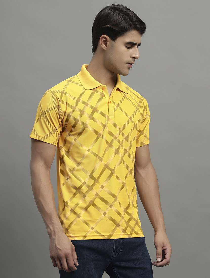 men printed short sleeve regular fit polo t-shirt - 21989837 -  Standard Image - 1