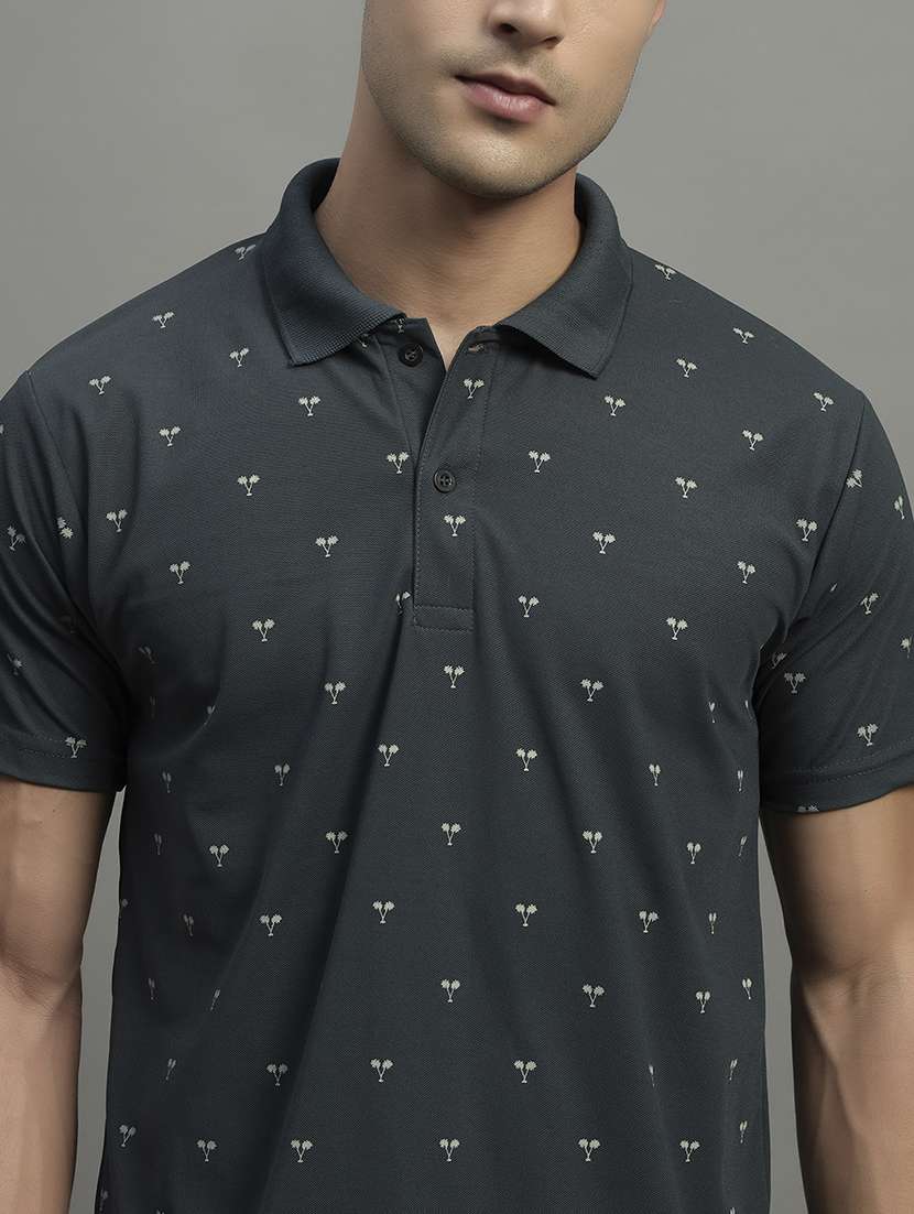 men printed short sleeve regular fit polo t-shirt - 21989846 -  Standard Image - 4