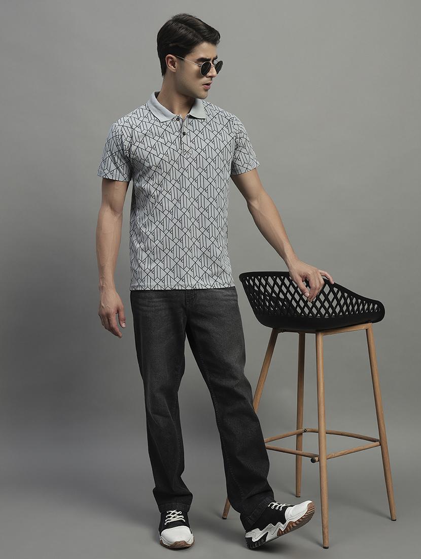 men printed short sleeve regular fit polo t-shirt - 21989848 - Standard Image - 4
