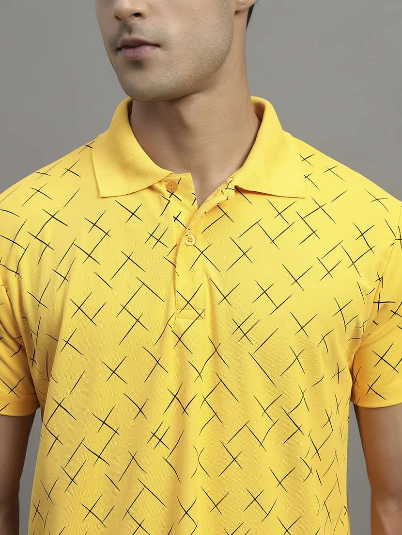 men printed short sleeve regular fit polo t-shirt - 21989854 -  Standard Image - 4
