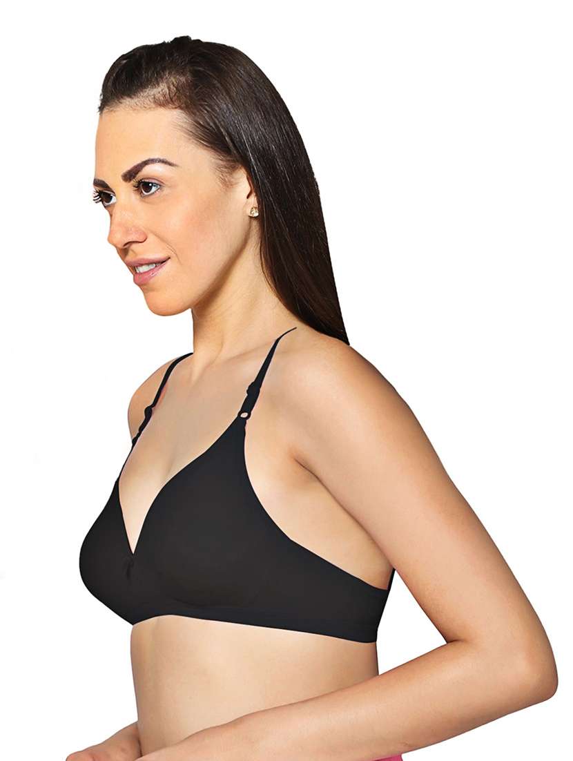women pack of 2 solid non padded bra - 21990805 -  Standard Image - 4