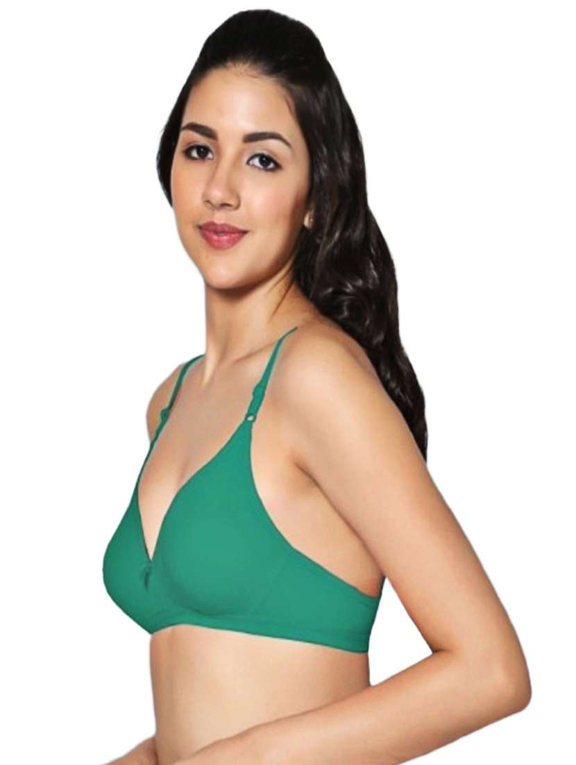 women pack of 2 solid non padded bra - 21990827 -  Standard Image - 1