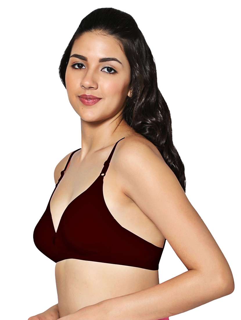 women pack of 2 solid non padded bra - 21990860 -  Standard Image - 1