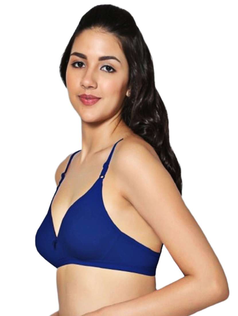 women pack of 2 solid non padded bra - 21990890 -  Standard Image - 4