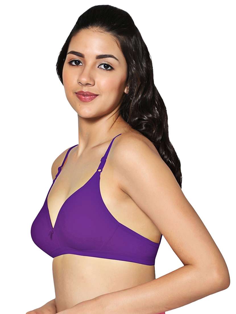 women pack of 2 solid non padded bra - 21990892 -  Standard Image - 1