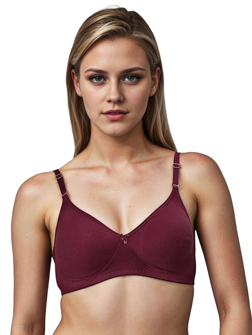 women pack of 2 solid lightly padded bra - 21990908 -  Standard Image - 1