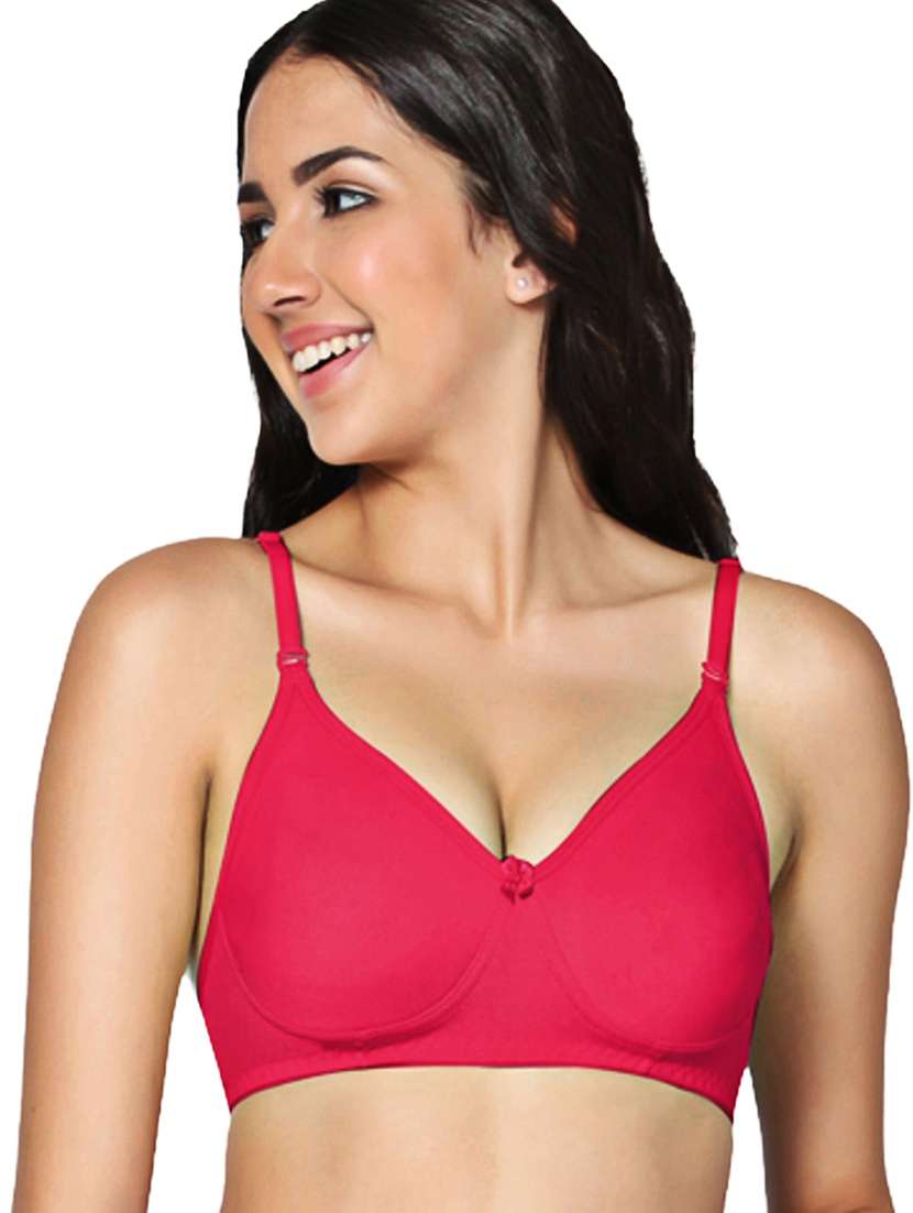 women pack of 2 solid lightly padded bra - 21990932 -  Standard Image - 4