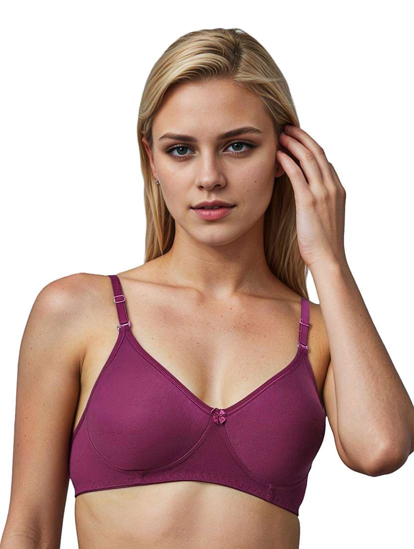 women pack of 2 solid lightly padded bra - 21990978 -  Standard Image - 1