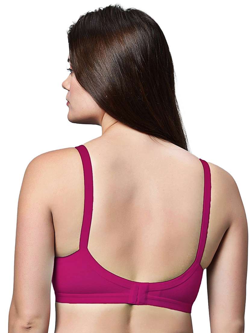 women pack of 2 solid full coverage t-shirt bra - 21991019 -  Standard Image - 1