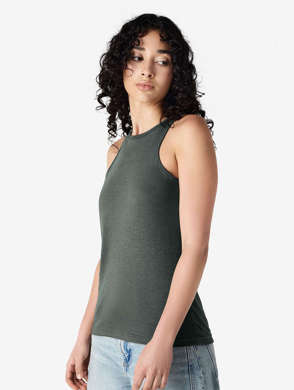 women solid sleeveless tank top - 21991076 -  Standard Image - 1
