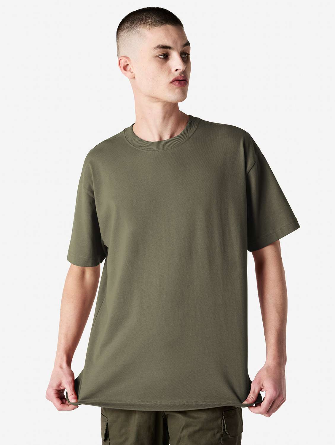 unisex solid short sleeve relaxed fit t-shirt - 21991184 - Standard Image - 1