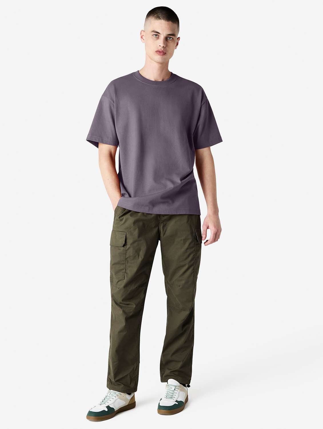 unisex solid short sleeve relaxed fit t-shirt - 21991186 -  Standard Image - 4