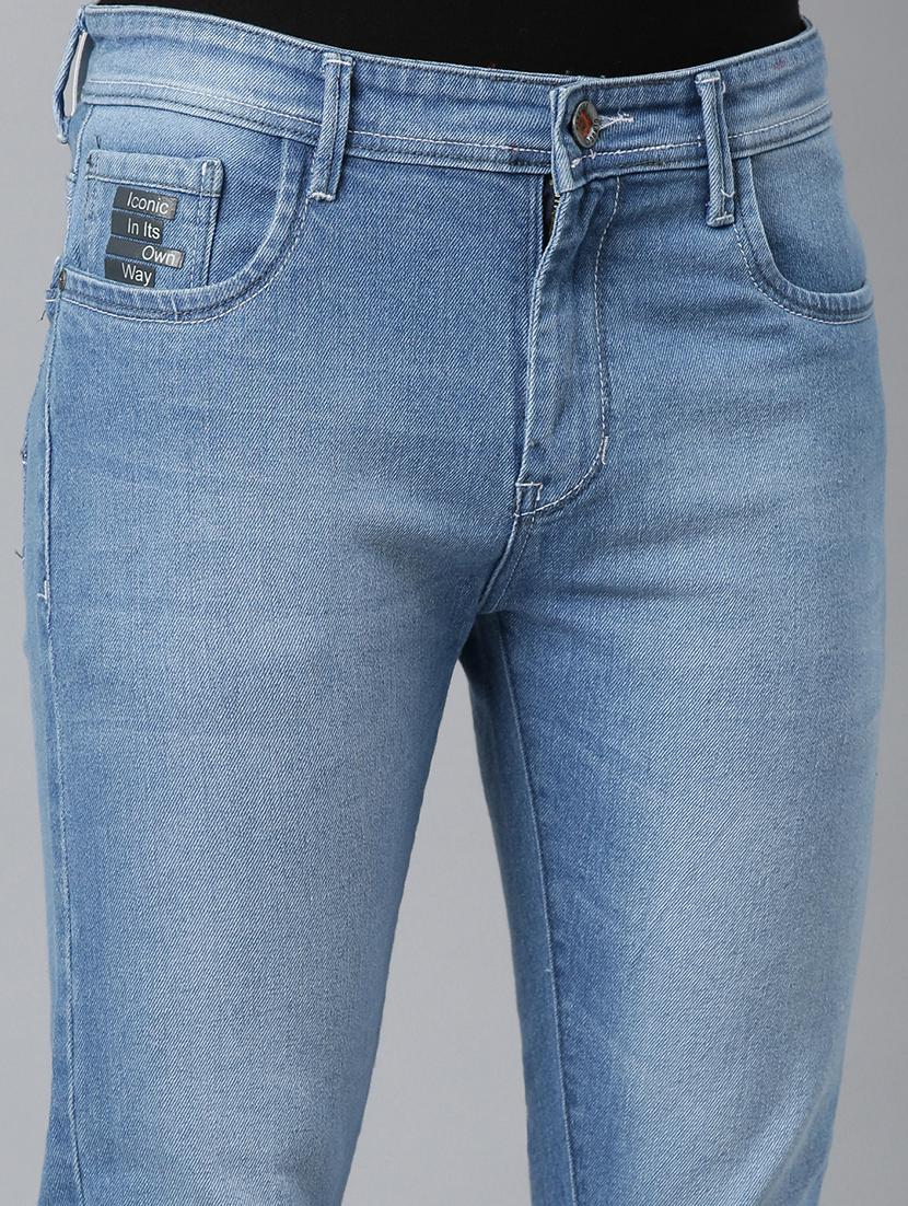 men washed mid rise full length jeans - 21991188 - Standard Image - 4