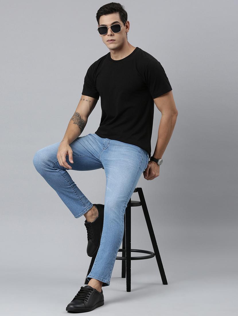 men washed mid rise full length jeans - 21991188 - Standard Image - 6