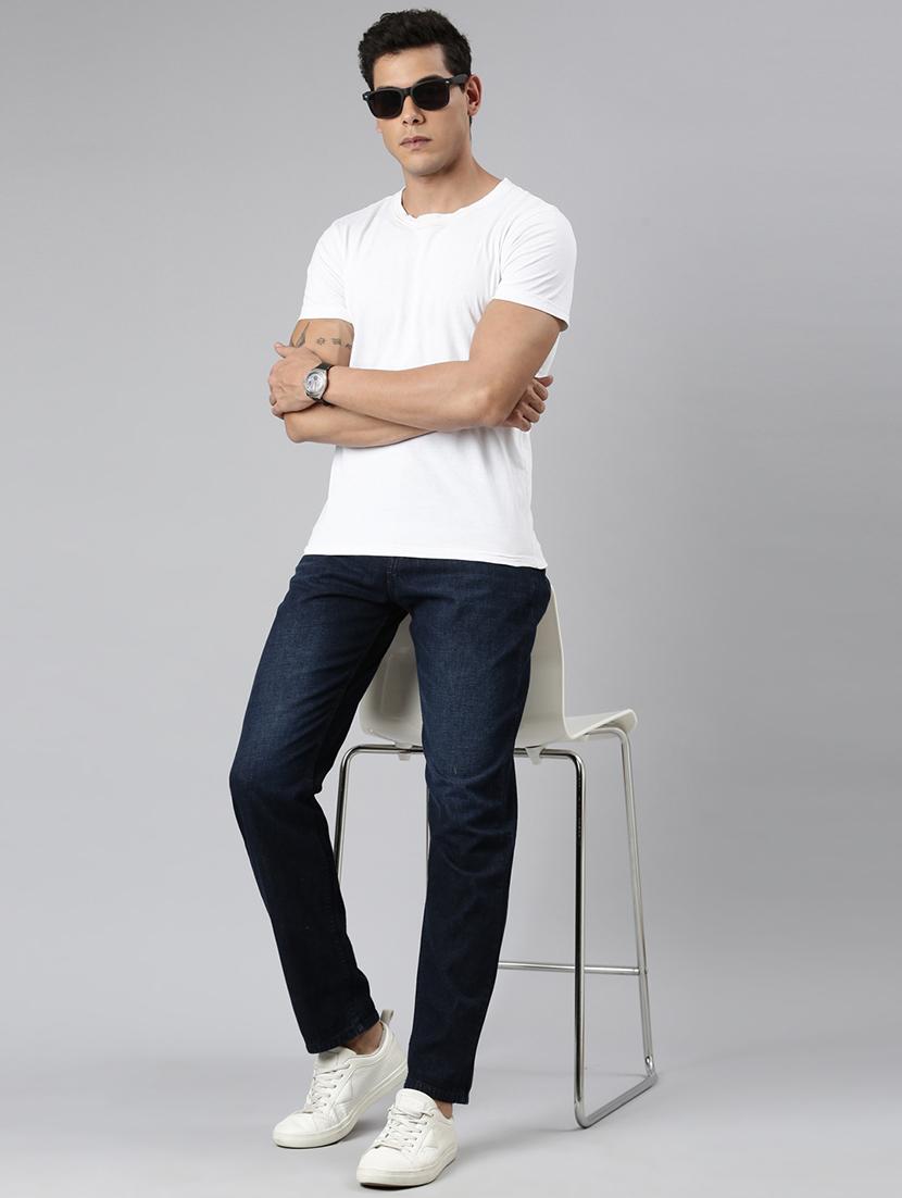 men washed mid rise full length jeans - 21991189 - Standard Image - 4