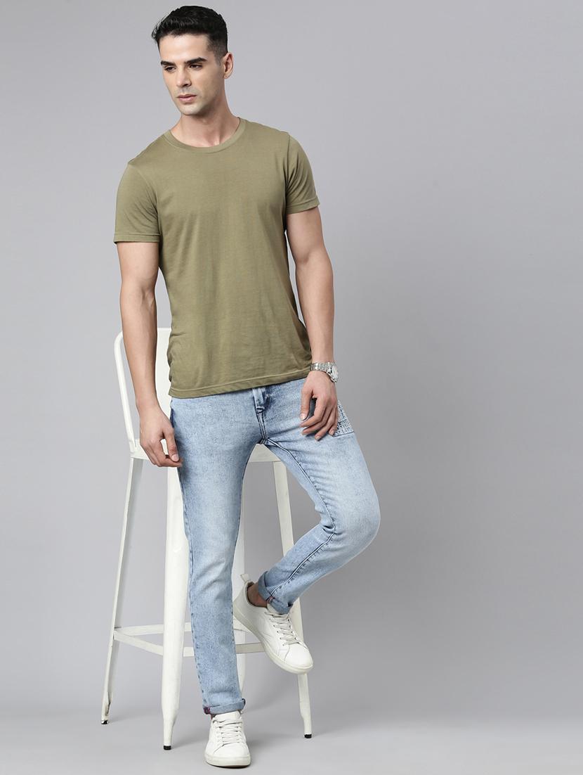 men washed mid rise full length jeans - 21991192 - Standard Image - 4
