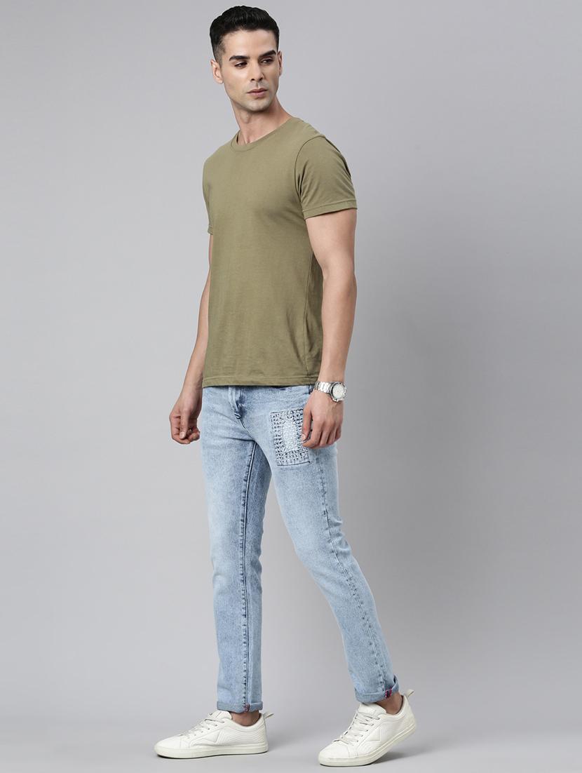 men washed mid rise full length jeans - 21991192 - Standard Image - 6