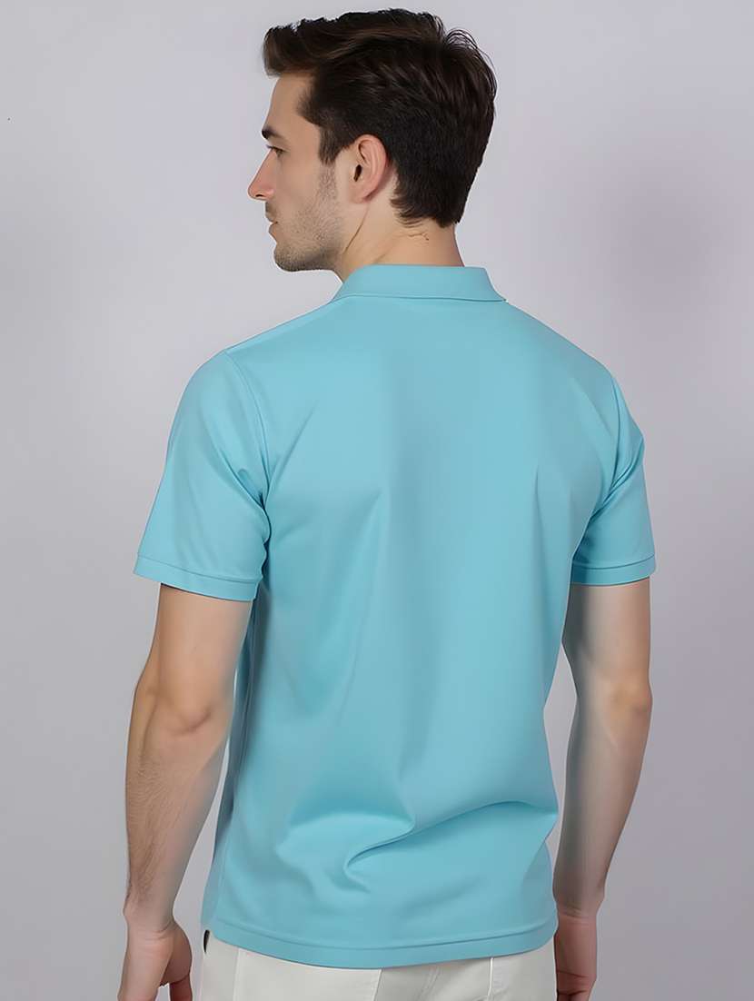 men color block short sleeve regular fit polo t-shirt - 21991614 -  Standard Image - 1