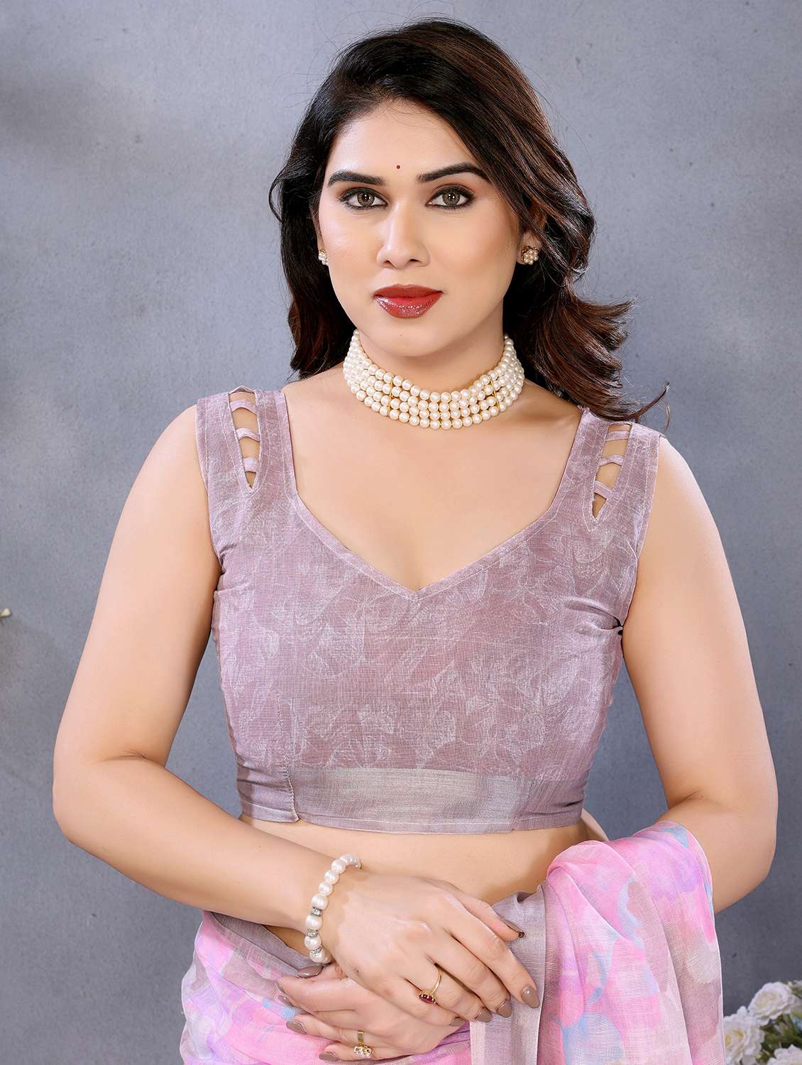 women printed casual wear saree with blouse - 21991791 -  Standard Image - 4